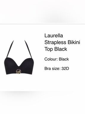 Agent Provocateur Black Strapless Bustier Top